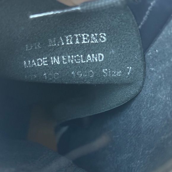 vintage 90s Dr Martens 14 eyelet steel toe platform combat boots england *flaws - Picture 16 of 16